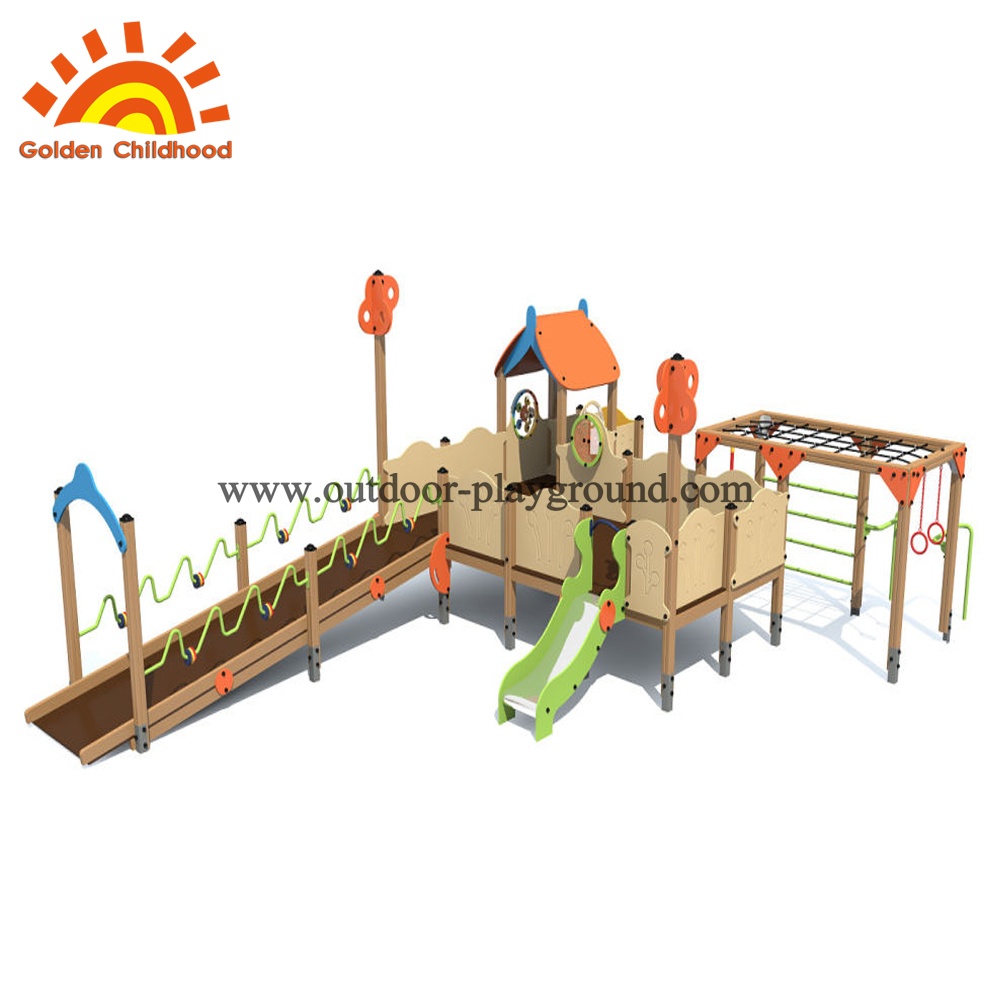 outdoor playground wooden HPL