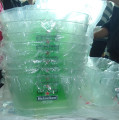 Cubo de hielo plástico promocional de la cerveza con la impresión del logotipo