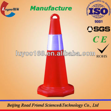 PE Traffic cone with rubber base