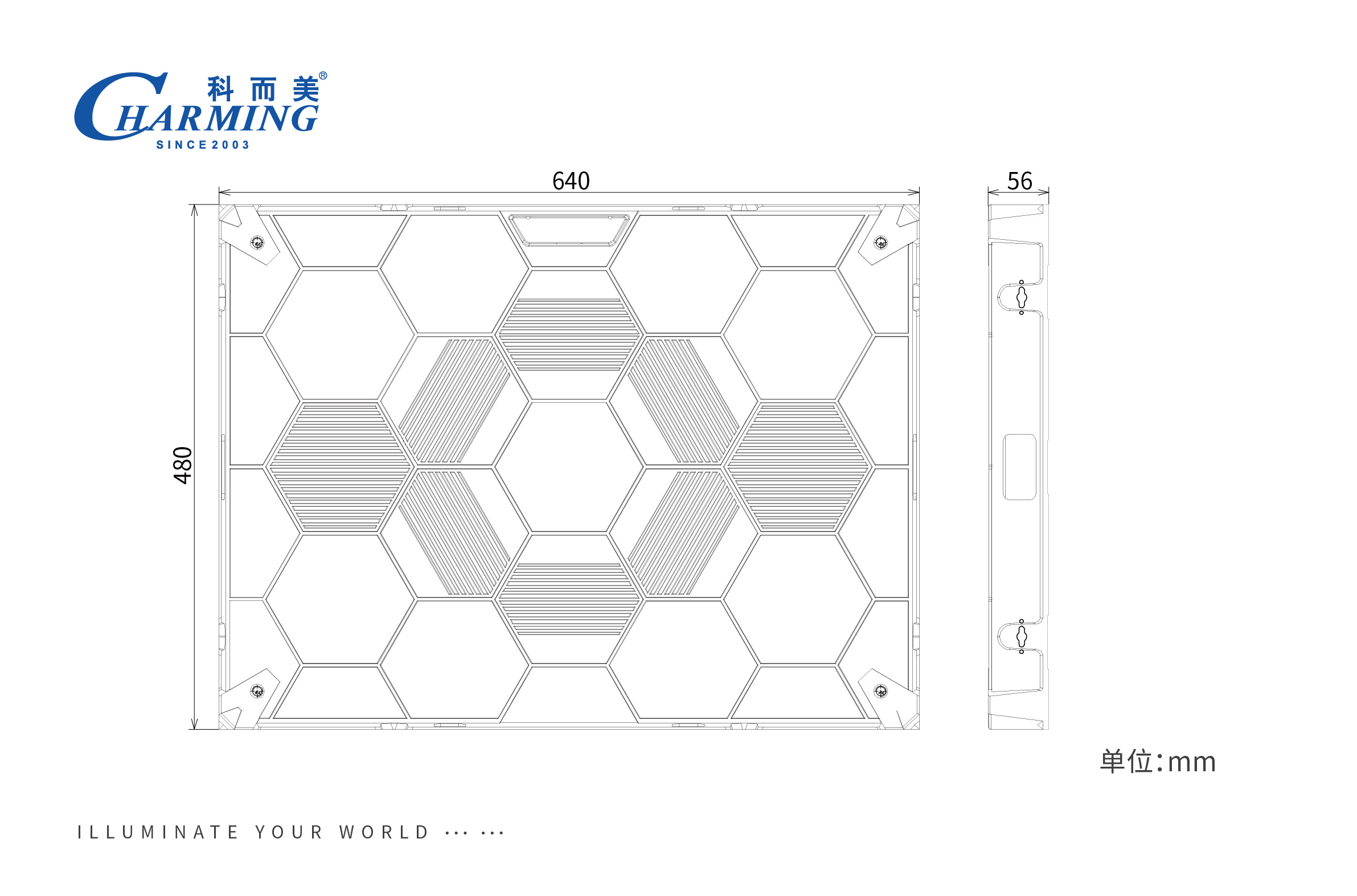 front maintenance P2.5 led screen 640*480mm 3840HZ Led display Led screen