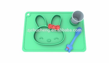 BPA free Silicone kids placemat,silicone placemat plate