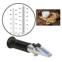 Handheld Portable Milk Test Equipment - Refractometer 0-20% Brix ATC Pure Aluminium