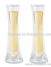 Inside-out Double Wall Glass Champagne Flute?
