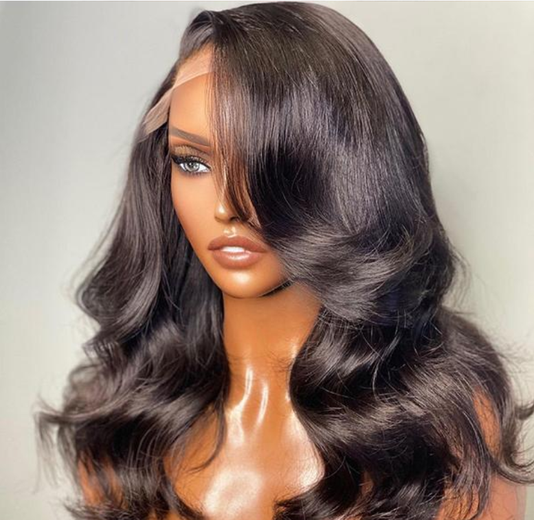 Whosale Brazilian Virgin Human Hair, 150% 180% density HD Transparent swiss Lace Frontal Wigs For Black Women, Full Lace Wigs