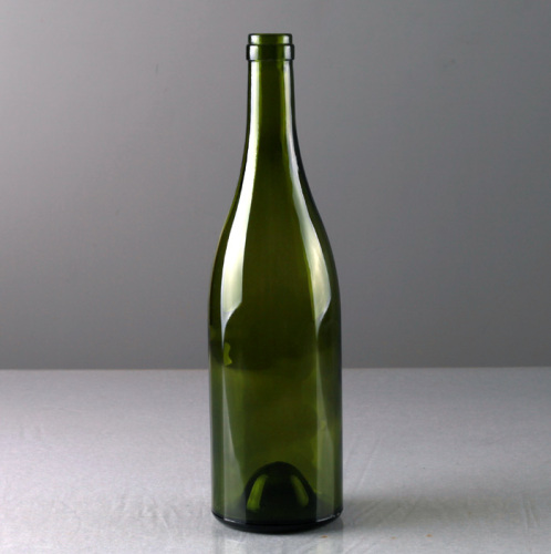 750ml dunkelgrün Farbe Burgund Glasflasche