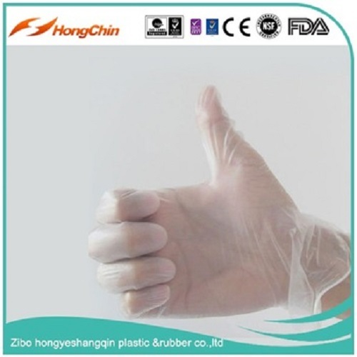 pvc vinyl plastic food examination working safety gloves