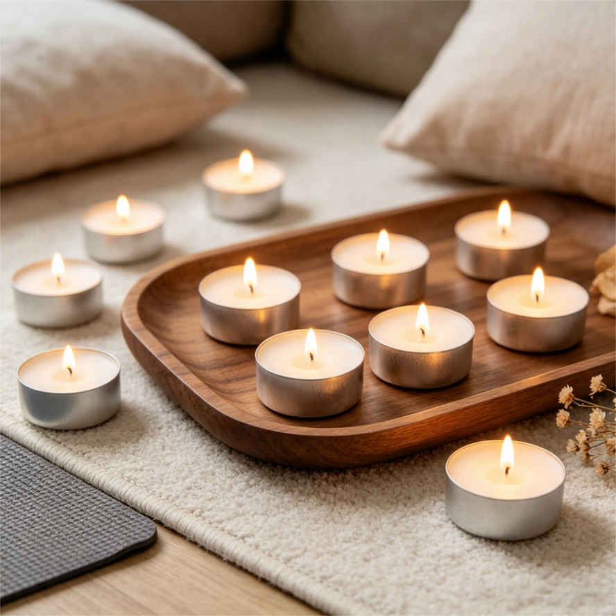 25pcs-tealight-burning 25pcs-tealight-burning