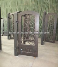 security wrought iron single doors double doors made in China