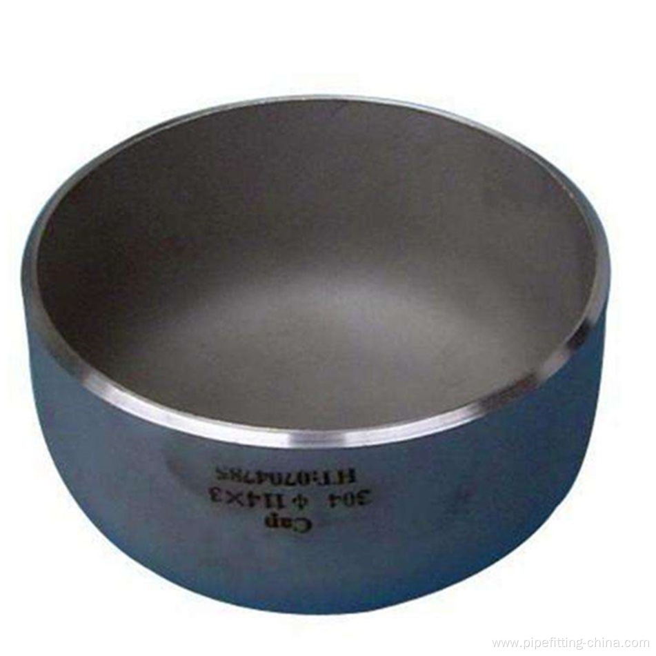 Butt Welding Seamless Stainless Steel Pipe End Cap