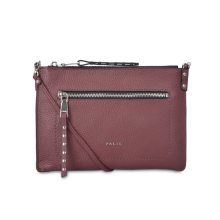 Red Color Couture large T Pouch leather clutch