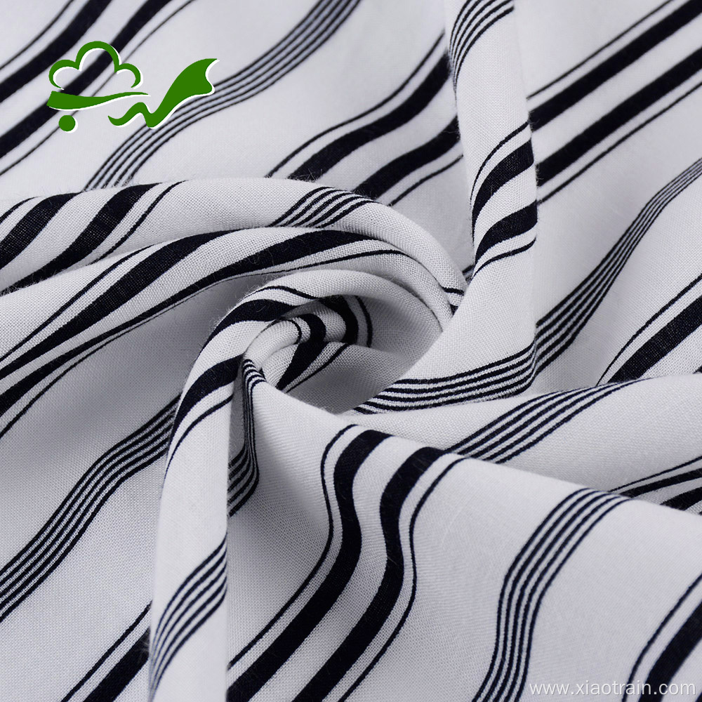 wholesale stripes 100% rayon print fabric custom for dress