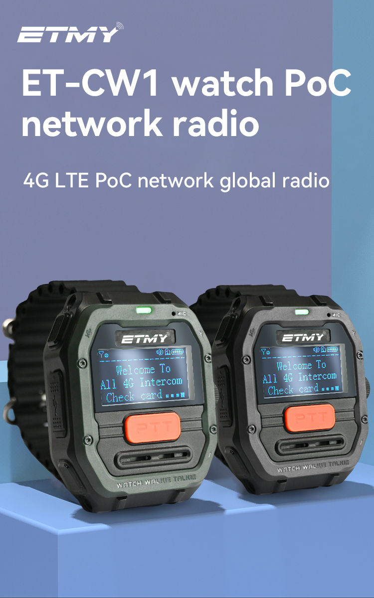 POC watch CW1 4G POC CAT-1 ZELLO POC GLOBAL GPS Public Networkp Walkie Talkie TYPE-C watch