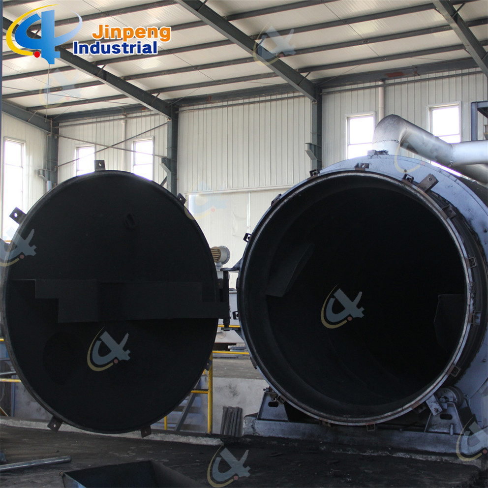 Waste Rubber Tire and Plastics Recycling Pyrolysis Machine