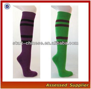 Striped Women Knee High Sock/ Ladies Socks Knee High Design