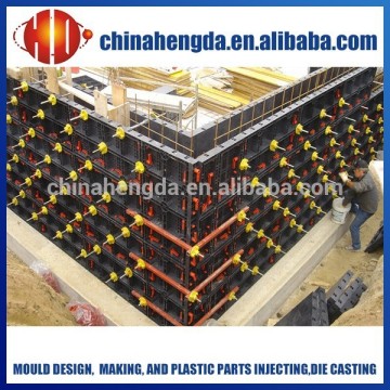 plastic retaining wall formwork, wall panel, plastic wall formwork