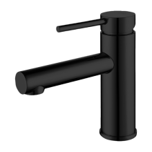 Black single lever basin mixer