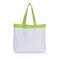 Pure color cotton canvas shopping bag