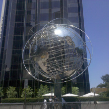 outdoor garden decorations stainless steel sphere globe sculpture