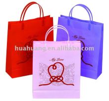 hard handle plastic packaging bags