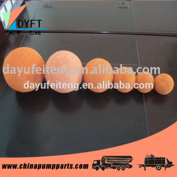 Different shape middle hardness tube cleaning ball