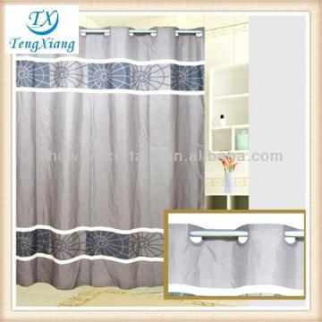 grey fabri stocked shower curtain