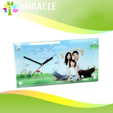 blank sublimation glass clock
