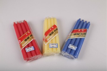 Different size colour candles with scent