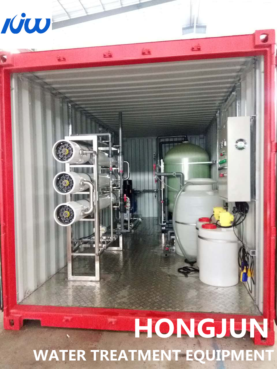 Mobile drinking water treatment equipment skid