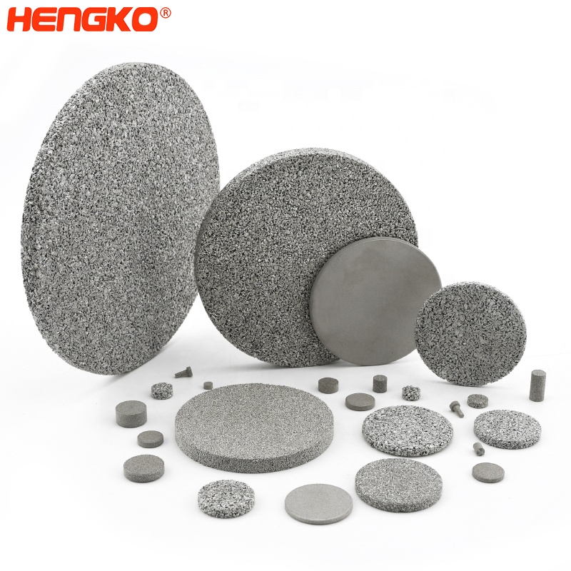 HENGKO Customed high quality sintered porous SS 316L stainless steel alcohol filter disc corrosion resistance pem filter