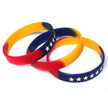 Budget Infilled Segment Adult Silicone Wristbands