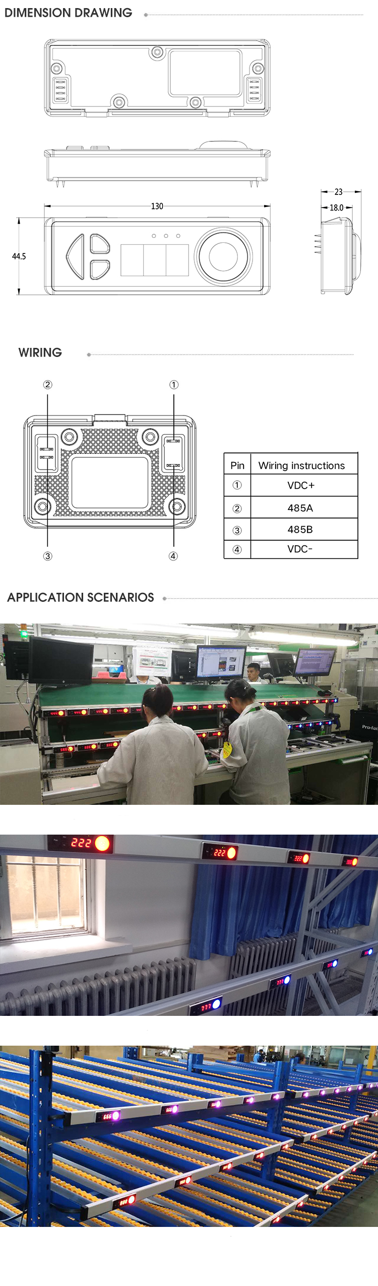 handling system picking led guide