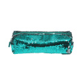 Glitter PET smooth zipper lightweight large capacity pen case for kids