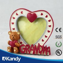 teddy bear warm heart shaped picture frames