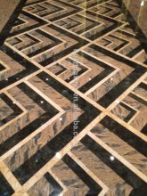 Dark Emperador Marble Mosaic Pattern Mix Granite Mosaic