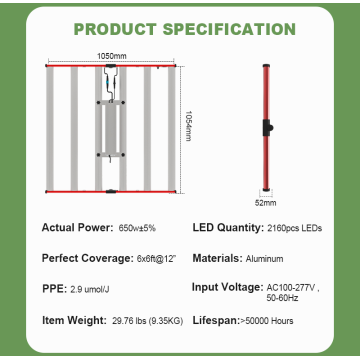 높은 규모 600W LED 성장 라이트 바 스파이더