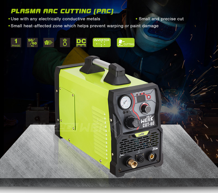 Made in china best price single phase igbt dc inverter green welder cutting machine portable 40 60 plasma cutter cut 50
