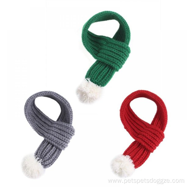 Pompom Ball Deocr Pet Keep Neck Warmer