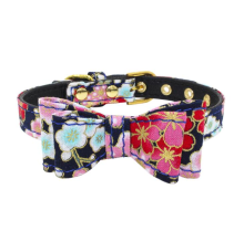 Hot Innovative Printing Flower Bow Tie Dog Collar