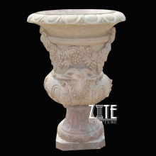 Factory natural granite stone flower pot