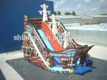 Newly design commercial giant inflatable pirate ship combo