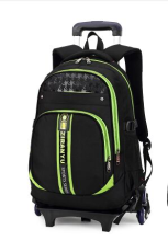 School Bag Backpack with Wheeled Trolley Hand
