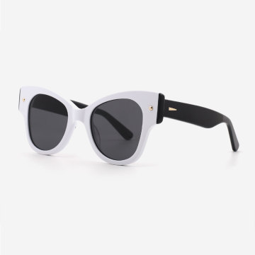 Cat's Eye Lamination Acetate Female Sunglasses 24A8005