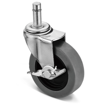 Non-directional casters rubber casters