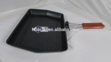 Carbon steel non stick non-stick griddle with foldable folding handle