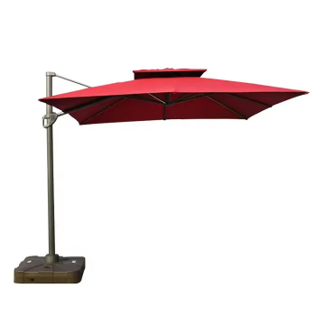 Square Offset Shade Umbrella With Continuous Track