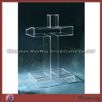 Rectangular Slant Acrylic Church Dais