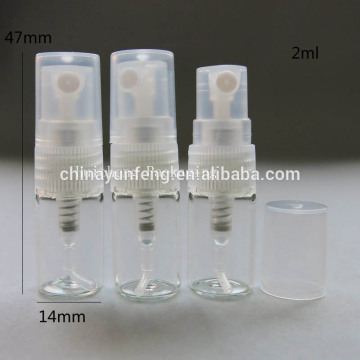 2ml glass perfume vials with sprayer