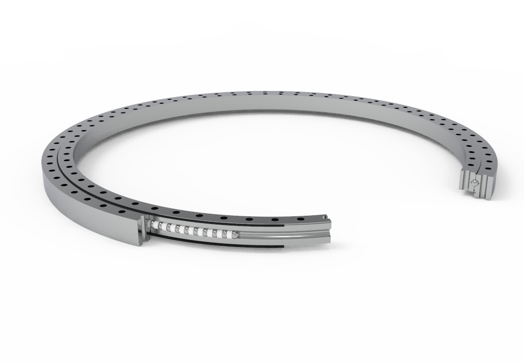 بلبرینگ چرخشی چهار نقطه ای بدون دندانه Toothless Four Point Contact Ball Slewing Bearing