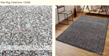 Gray and White Shag Rug