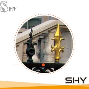 cast steel fence gate usaged ornaments topper spear